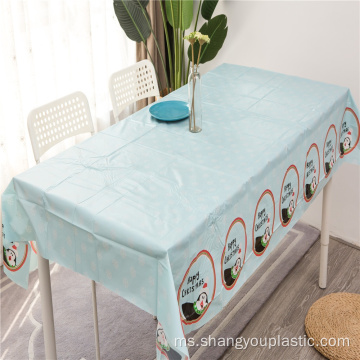 Hiasan Krismas Borong kalis air PE Table Cloth